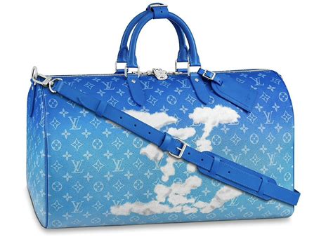 louis vuitton keepall bleu|Louis Vuitton Keepall bandouliere monogram.